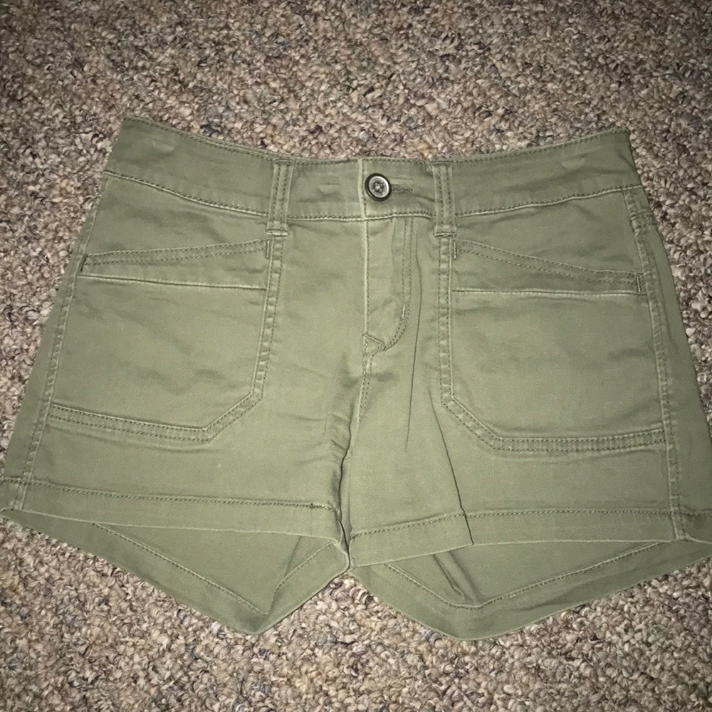 Olive green shorts